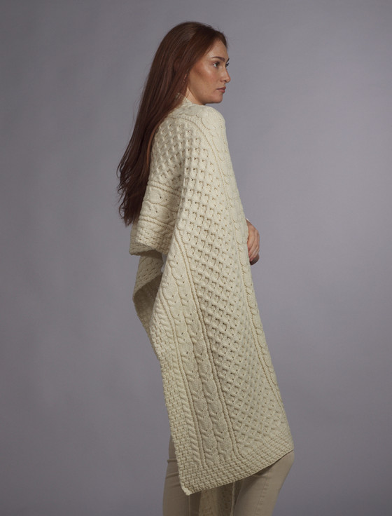 Aran Cashmere O'Malley Clan Aran Wrap