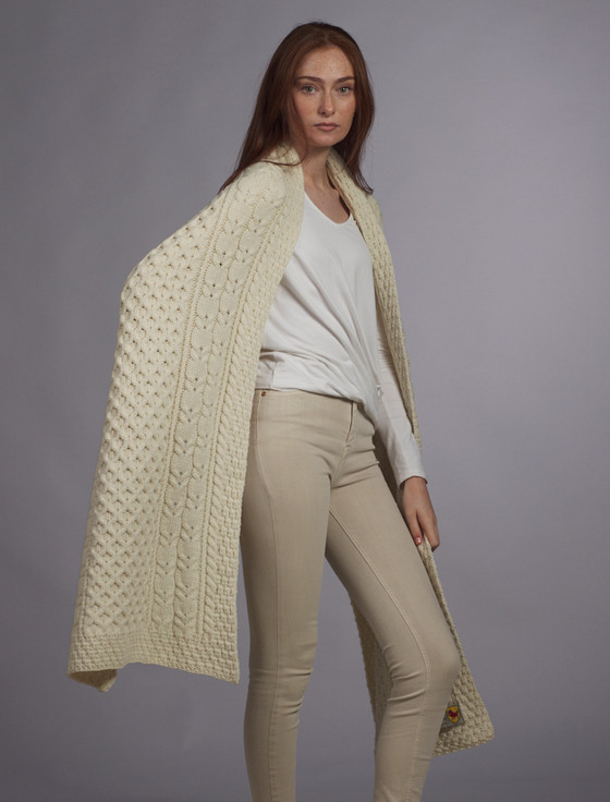Aran Cashmere O'Malley Clan Aran Wrap