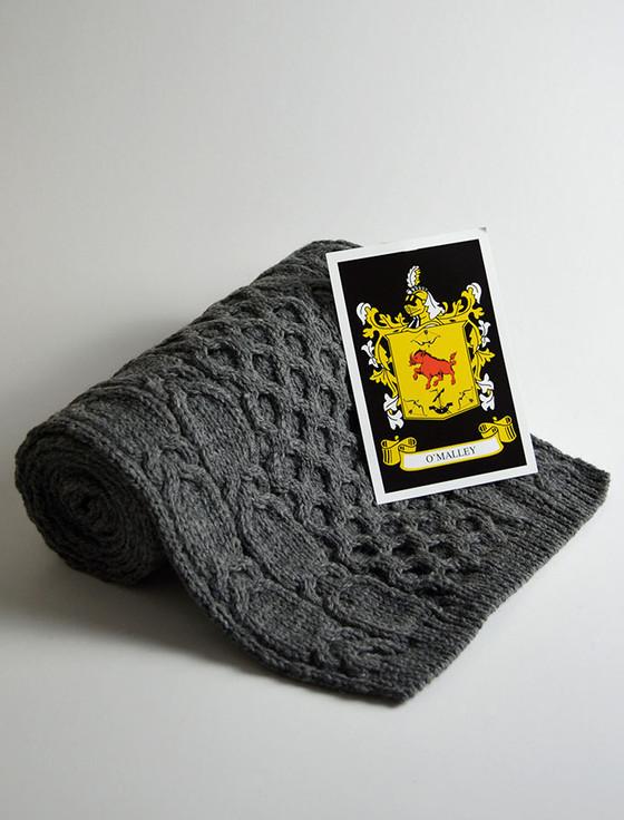Aran Cashmere O'Malley Clan Scarf