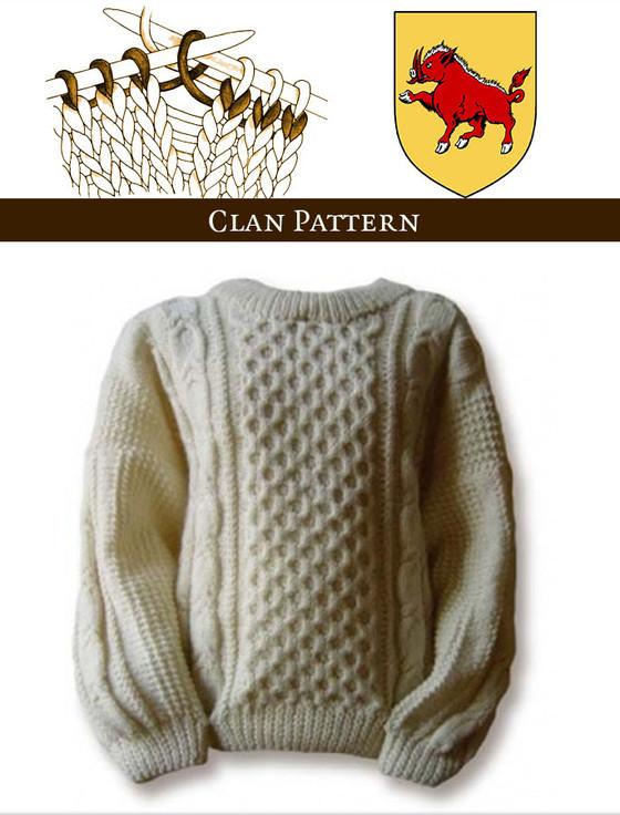 aran cashmere O'Malley Knitting Pattern