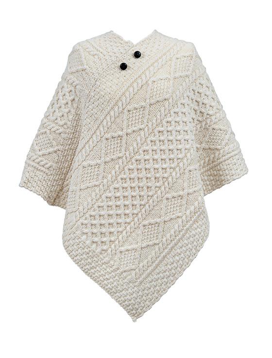 aran cashmere O'Meara Clan Aran Poncho