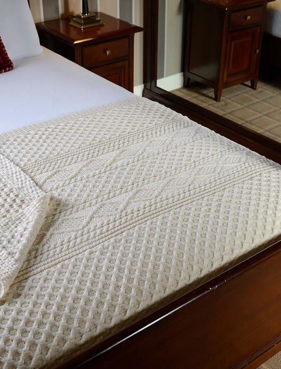 aran cashmere O'Meara Clan Aran Throw