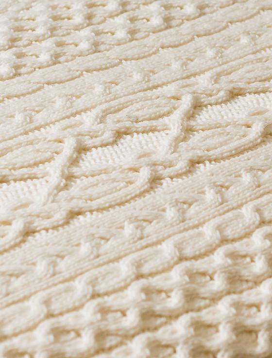 Aran Cashmere O'Neill Clan Aran Bed Runner