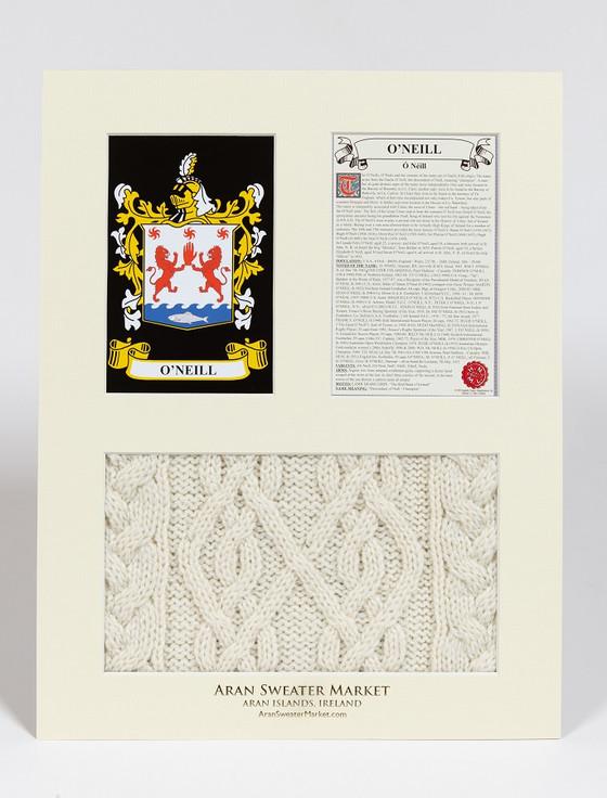 Aran Cashmere O'Neill Clan Aran & History Display