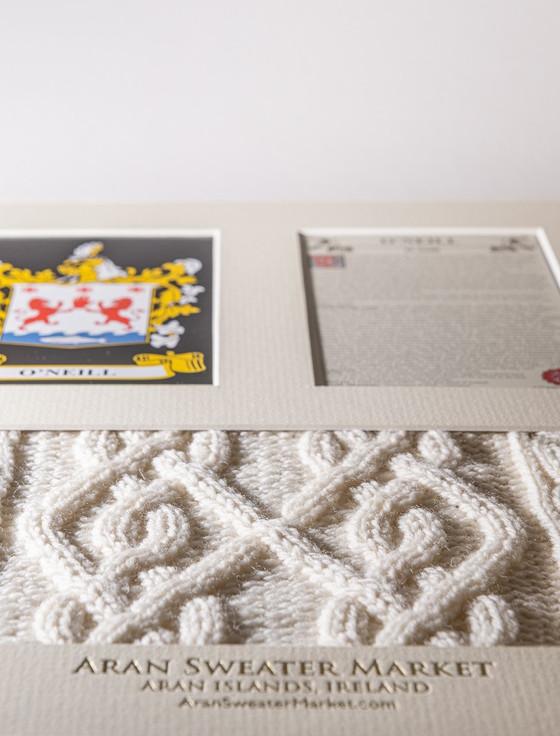 Aran Cashmere O'Neill Clan Aran & History Display