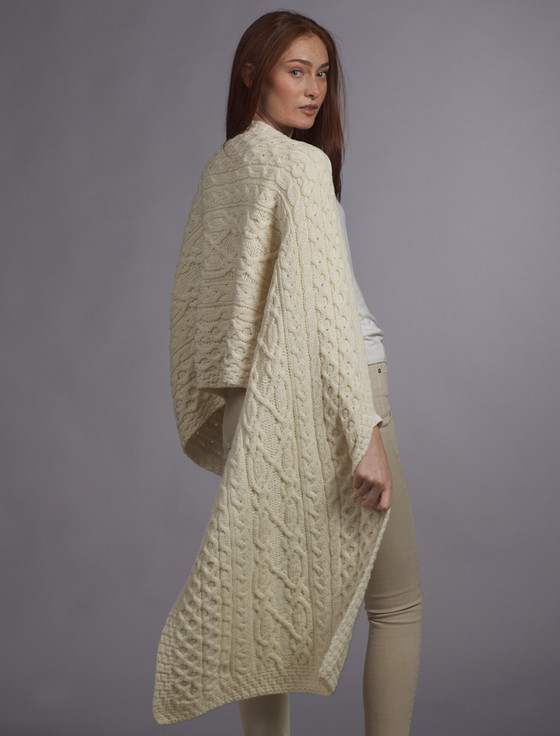 Aran Cashmere O'Neill Clan Aran Wrap