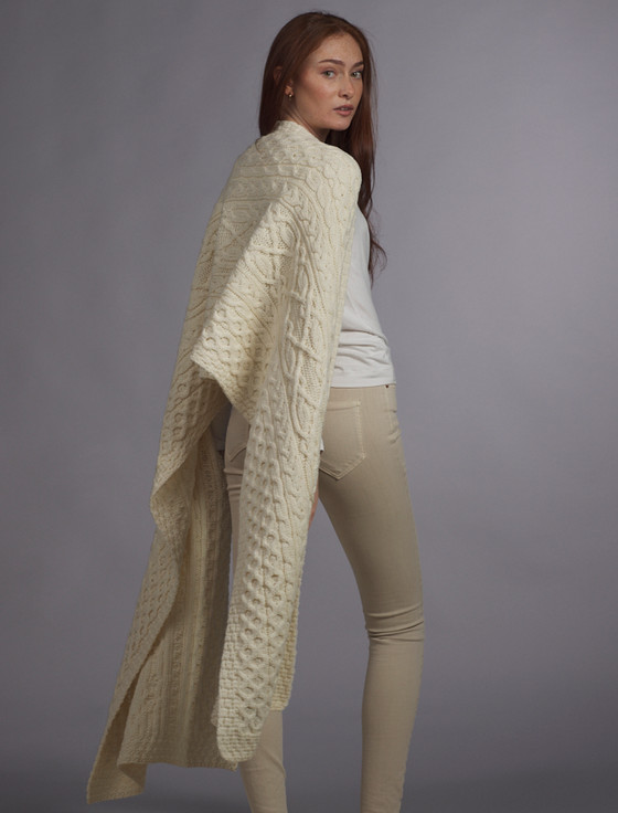 Aran Cashmere O'Neill Clan Aran Wrap