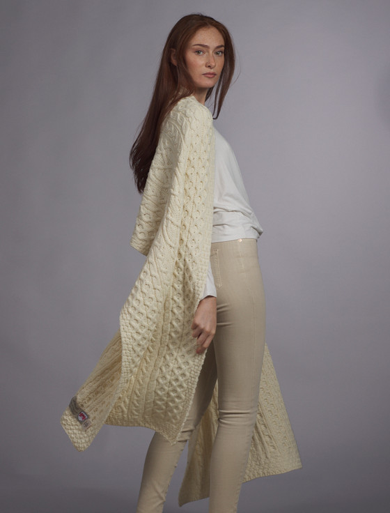 aran cashmere O'Neill Clan Aran Wrap