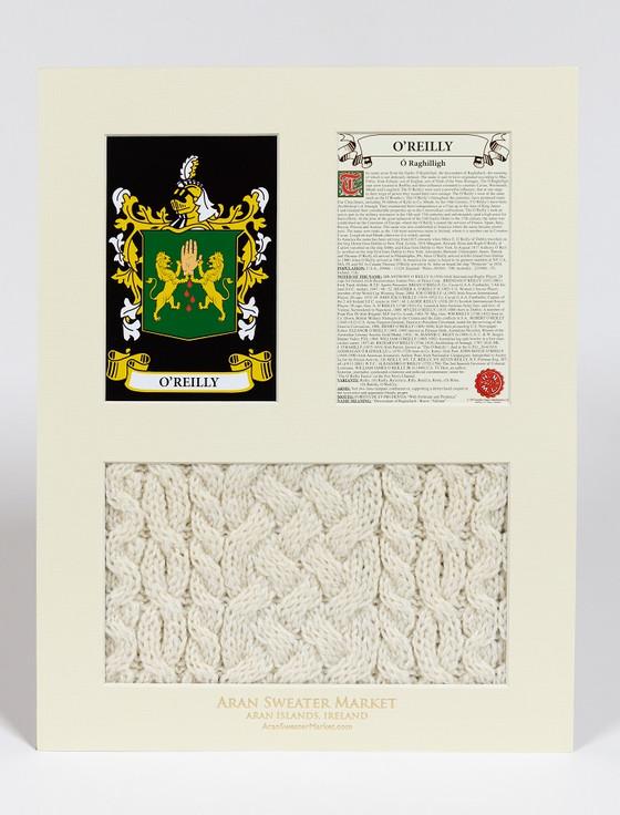 Aran Cashmere O'Reilly Clan Aran & History Display