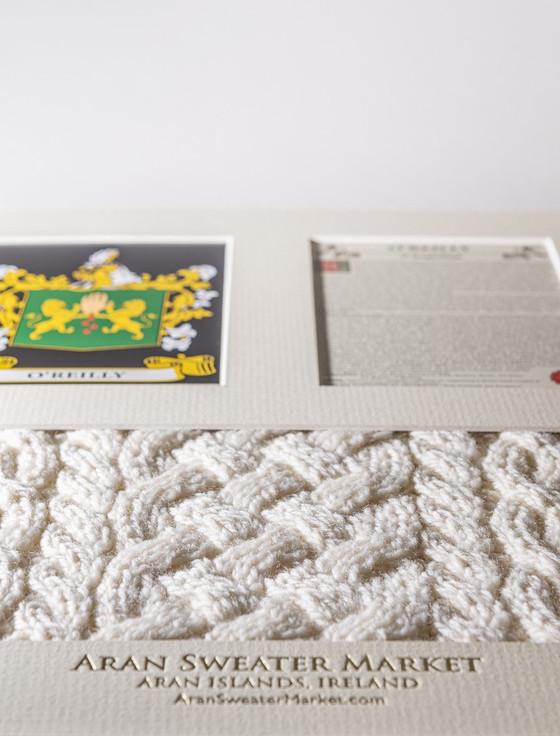 Aran Cashmere O'Reilly Clan Aran & History Display