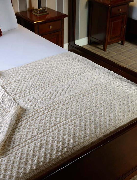 aran cashmere O'Reilly Clan Aran Throw