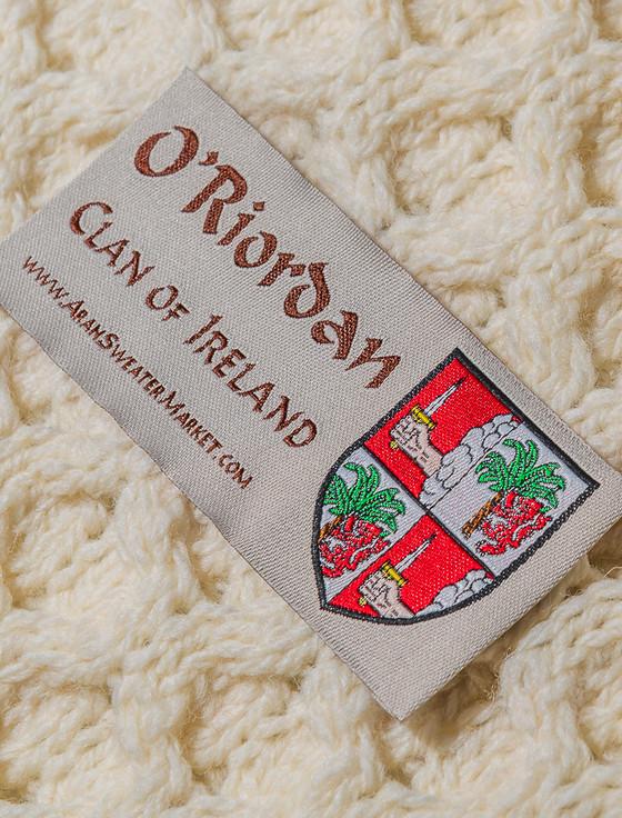 Aran Cashmere O'Riordan Clan Aran Poncho