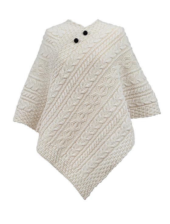 aran cashmere O'Riordan Clan Aran Poncho