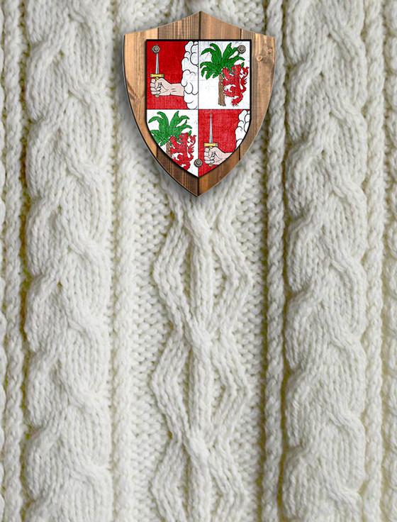 Aran Cashmere O'Riordan Clan Aran Throw
