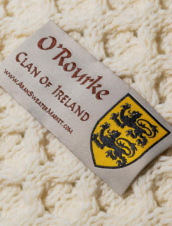 Aran Cashmere O'Rourke Clan Aran Bed Runner