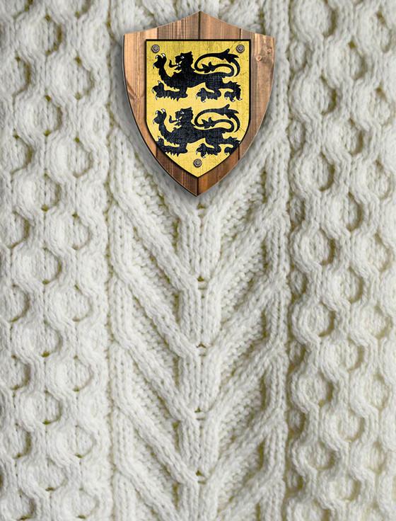 Aran Cashmere O'Rourke Clan Aran Throw