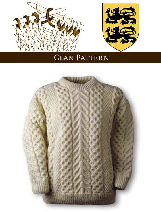 aran cashmere O'Rourke Knitting Pattern