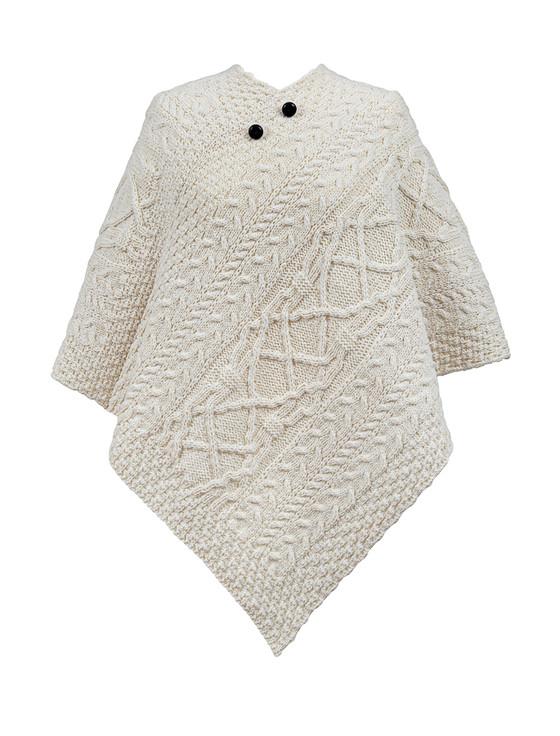 aran cashmere O'Shaughnessy Clan Aran Poncho