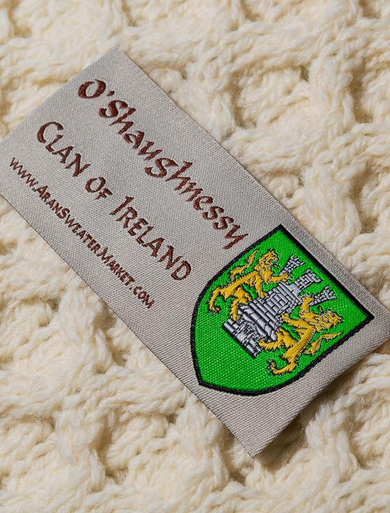 Aran Cashmere O'Shaughnessy Clan Aran Throw