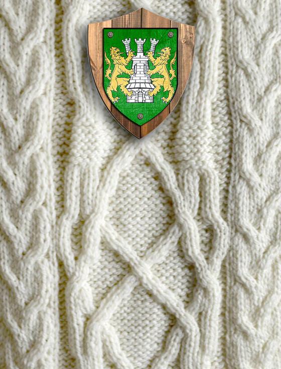 Aran Cashmere O'Shaughnessy Clan Aran Throw