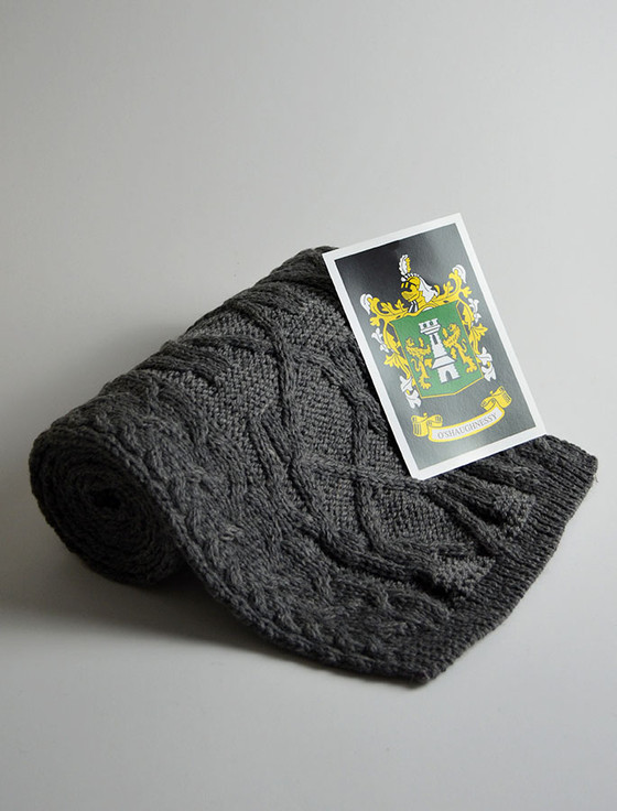 Aran Cashmere O'Shaughnessy Clan Scarf