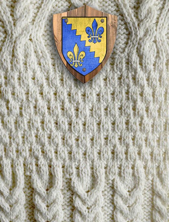 Aran Cashmere O'Shea Clan Aran Throw