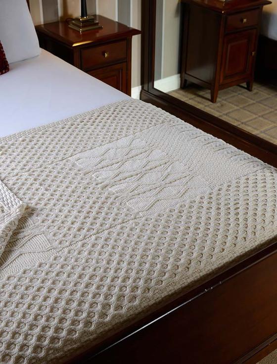 aran cashmere O'Shea Clan Aran Throw