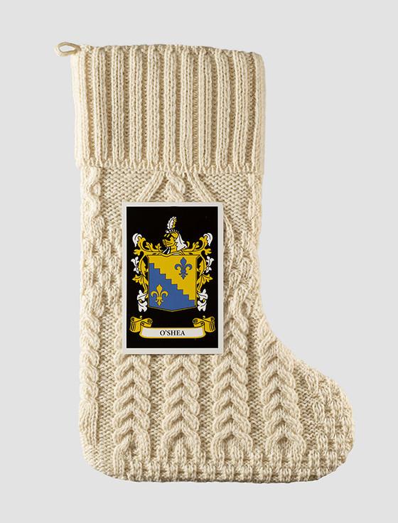 Aran Cashmere O'Shea Clan Christmas Stocking