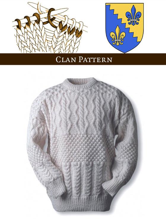 aran cashmere O'Shea Knitting Pattern