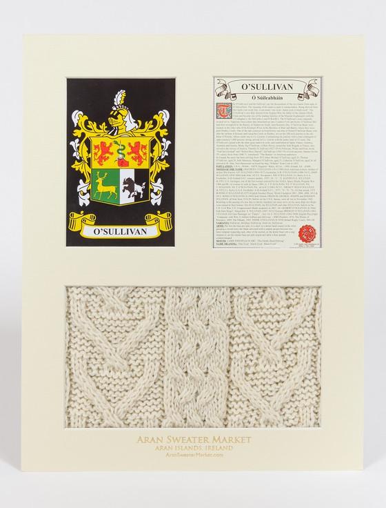 Aran Cashmere O'Sullivan Clan Aran & History Display