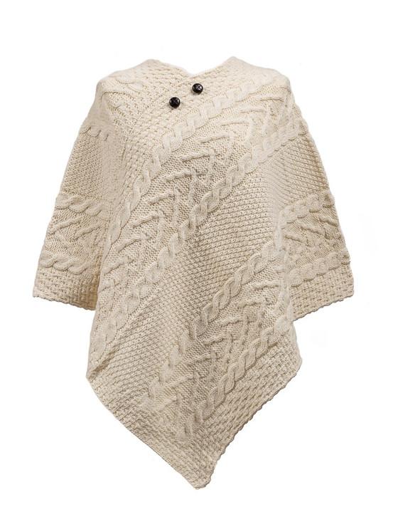 aran cashmere O'Sullivan Clan Aran Poncho