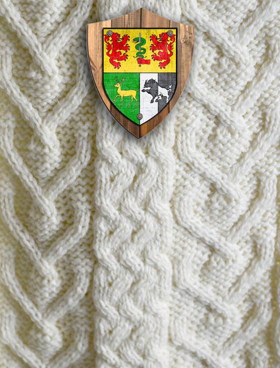 Aran Cashmere O'Sullivan Clan Aran Throw