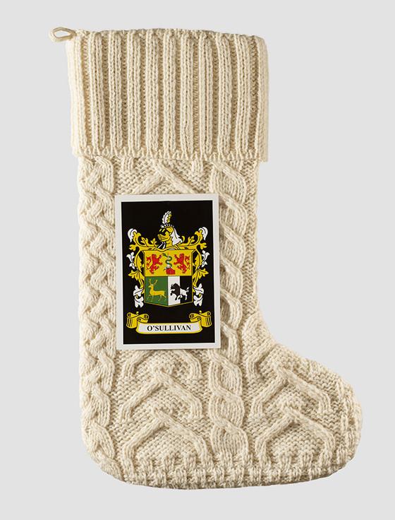 Aran Cashmere O'Sullivan Clan Christmas Stocking
