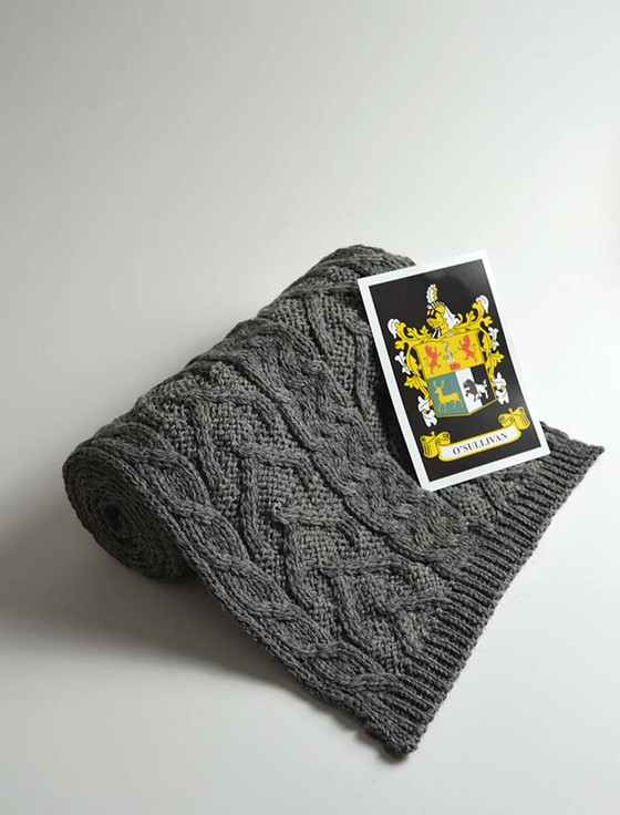 Aran Cashmere O'Sullivan Clan Scarf