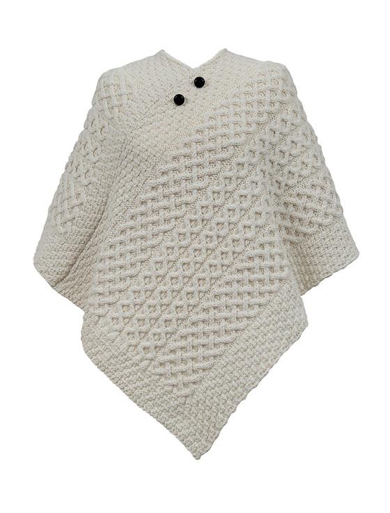 aran cashmere O'Toole Clan Aran Poncho
