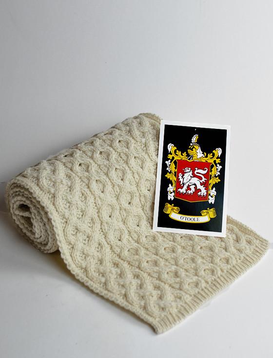 aran cashmere O'Toole Clan Scarf