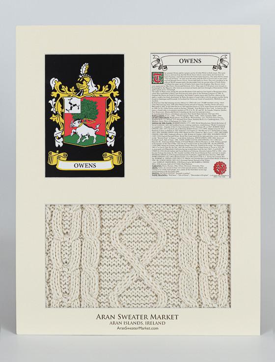Aran Cashmere Owens Clan Aran & History Display