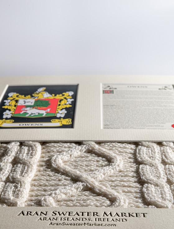Aran Cashmere Owens Clan Aran & History Display
