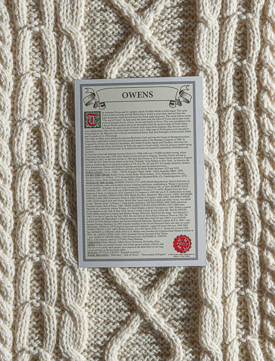 Aran Cashmere Owens Clan Scarf