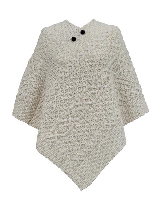 aran cashmere Parker Clan Aran Poncho