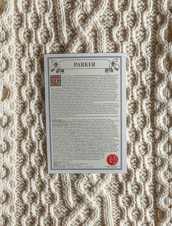 Aran Cashmere Parker Clan Aran Throw