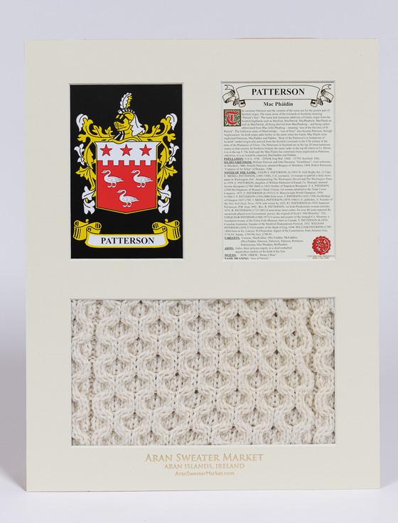 Aran Cashmere Patterson Clan Aran & History Display