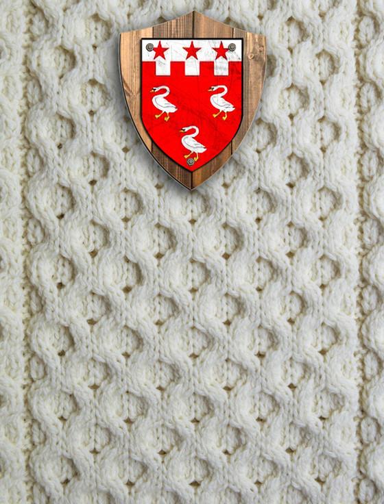 aran cashmere Patterson Clan Aran Throw