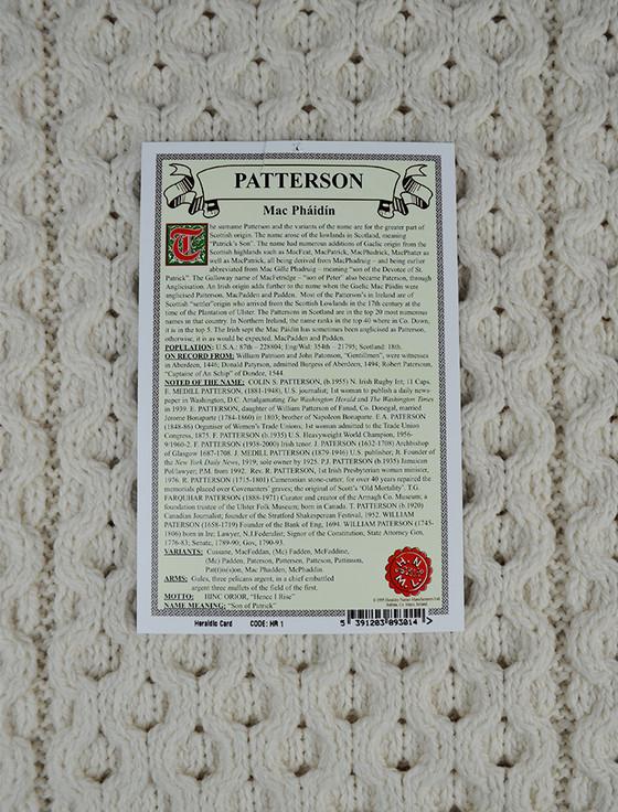 Aran Cashmere Patterson Clan Scarf