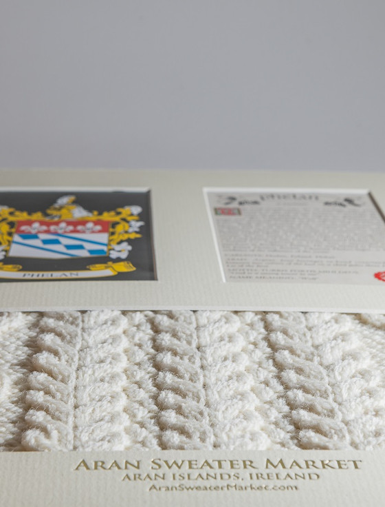 Aran Cashmere Phelan Clan Aran & History Display