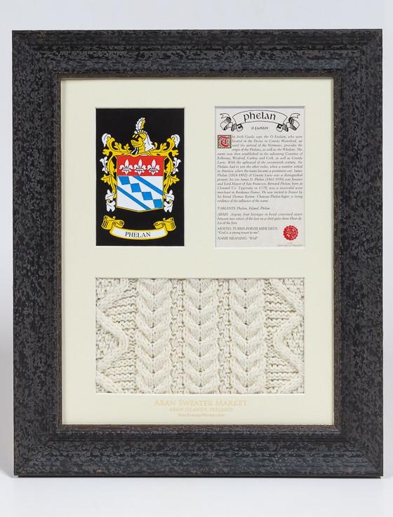 aran cashmere Phelan Clan Aran & History Display