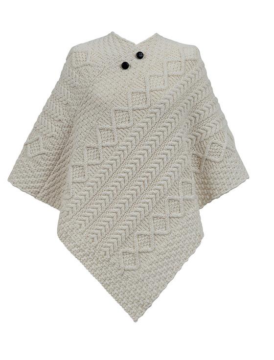aran cashmere Phelan Clan Aran Poncho
