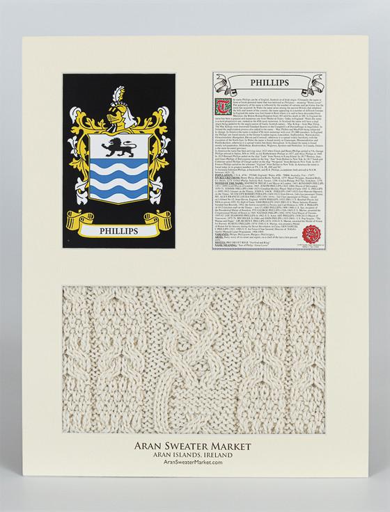 Aran Cashmere Phillips Clan Aran & History Display