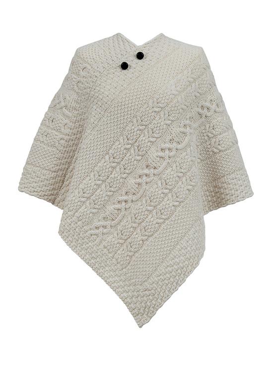 aran cashmere Phillips Clan Aran Poncho