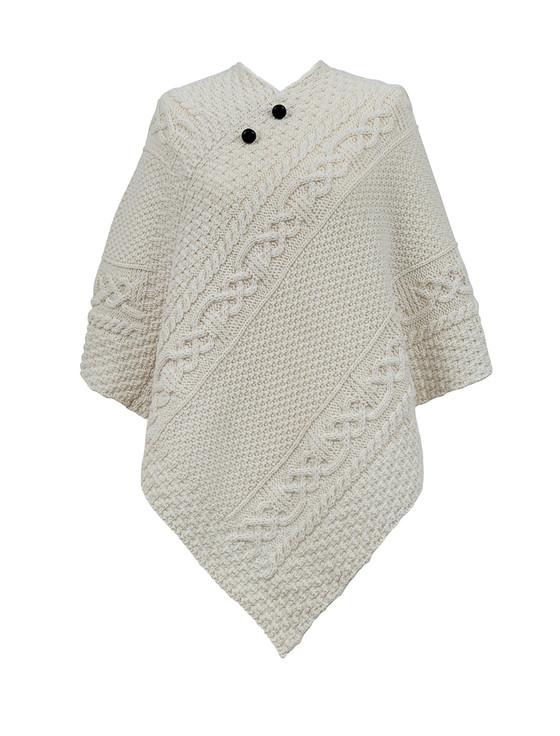 aran cashmere Pierce Clan Aran Poncho